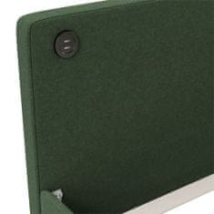 Vidaxl Lehátko s matrací a USB, tmavě zelené, 90x200 cm