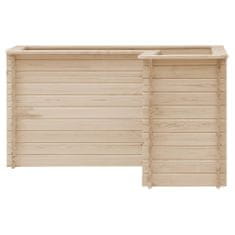 Greatstore Vyvýšený záhon 150 x 150 x 80 cm masivní borové dřevo