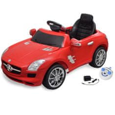 Greatstore Elektrické autíčko Mercedes Benz SLS AMG červené 6 V, dálkové ovládání