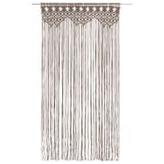 Greatstore Macramé závěs taupe 140 x 240 cm bavlna