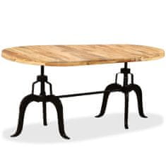 Greatstore Jídelní stůl masivní mangovníkové dřevo a ocel 180 cm