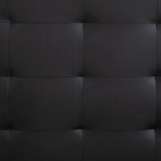 Greatstore Rám postele černý umělá kůže 200 x 180 cm