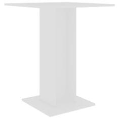 Vidaxl Bistro stolek bílý 60 x 60 x 75 cm dřevotříska