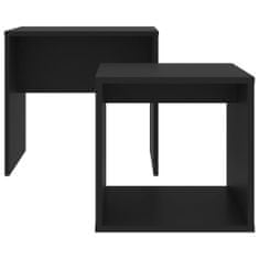 Greatstore Set konferenčních stolků černý 48 x 30 x 45 cm dřevotříska