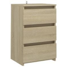 Greatstore Noční stolky 2 ks dub sonoma 40 x 35 x 62,5 cm dřevotříska