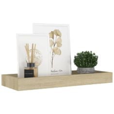 Greatstore Nástěnné police Loggia 4 ks dub 40 x 15 x 4 cm MDF