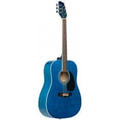 Stagg SA20D BLUE, akustická kytara typu Dreadnought