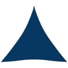 Greatstore Stínící plachta oxfordská látka trojúhelníková 5x7x7 m modrá