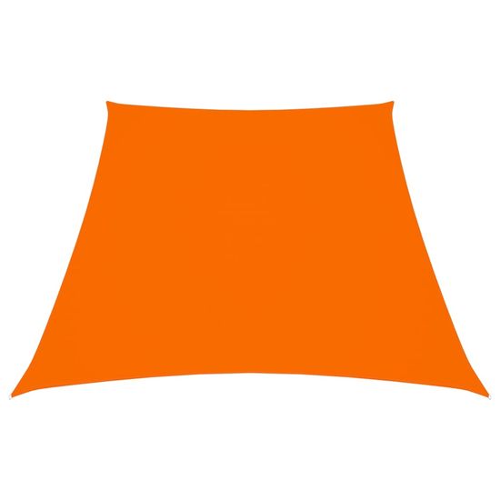 Greatstore Stínící plachta oxfordská látka lichoběžníková 4/5x4 m oranžová