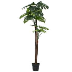 Greatstore Umělá rostlina monstera s květináčem 170 cm zelená