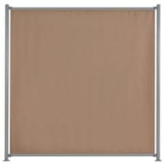 Greatstore Plotový dílec se 2 sloupky barva taupe 180 x 180 cm látkový