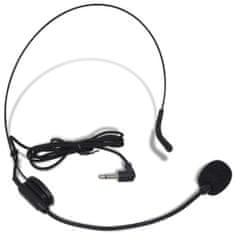 Greatstore Bezdrátový mikrofonní systém VHF - přijímač a 2 x headset mikrofon