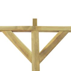 Greatstore Zahradní pergola ke zdi 2 x 3 x 2,2 cm dřevo