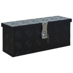 Greatstore Hliníkový box 485 x 140 x 200 mm černý