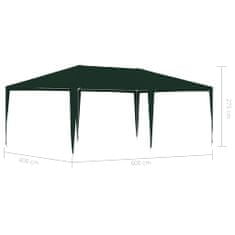 Greatstore Profesionální party stan 4 x 6 m zelený 90 g/m²