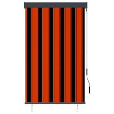 Greatstore Venkovní roleta 100 x 250 cm oranžovohnědá