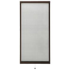 Greatstore Rolovací okenní síť proti hmyzu hliník hnědá 60 x 150 cm