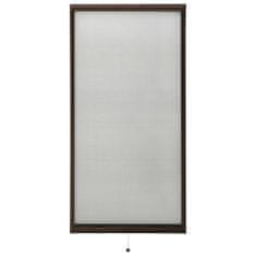 Greatstore Rolovací okenní síť proti hmyzu hnědá 70 x 150 cm