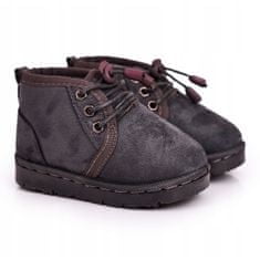 Sněhové boty s fleecovou podšívkou Grey Hunter velikost 29