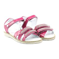 Bartek Dívčí sandály s kamínky 86161 růžová velikost 27