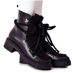 Vázané kožené boty Trapper Boots Lewski velikost 38