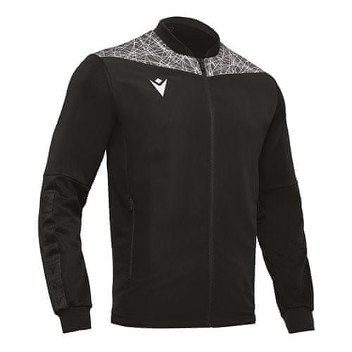 Macron Pánská mikina , SHIVA FULL ZIP TOP MICRO BLK/WHT | 81660901 | L