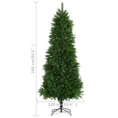 Greatstore Umělý vánoční stromek s realistickým jehličím 240 cm zelený