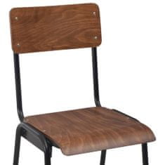 shumee Barové židle 4 ks masivní překližka a ocel