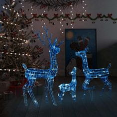 shumee vidaXL Christmas Reindeer Acrylic 300 Blue LED