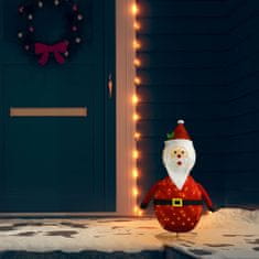 Greatstore Vánoční dekorace Santa Claus s LED luxusní tkanina 60 cm