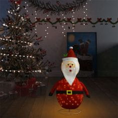 Greatstore Vánoční dekorace Santa Claus s LED luxusní tkanina 90 cm