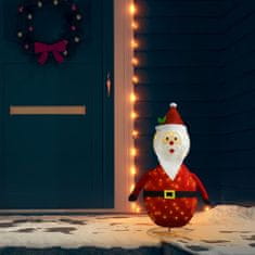 Greatstore Vánoční dekorace Santa Claus s LED luxusní tkanina 90 cm