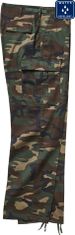 BRANDIT KALHOTY US Ranger Trousers Woodland Velikost: 3XL