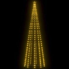 Greatstore Vánoční stromek kužel 330 teplých bílých LED diod 100 x 300 cm