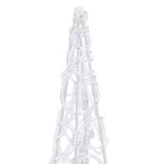 Greatstore Sada akrylových světelných LED kuželů studená bílá 30/45/60 cm