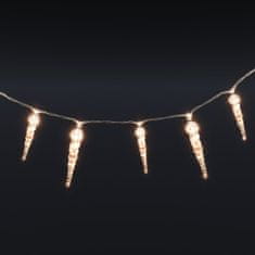 Vidaxl Vánoční světelné rampouchy 40 ks teplé bílé akrylové ovladač