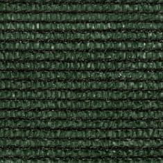 Greatstore Stínící plachta 160 g/m2 tmavě zelená 5 x 5 m HDPE
