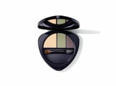 Dr. Hauschka 4.4g eyeshadow trio, 02 jade, oční stín