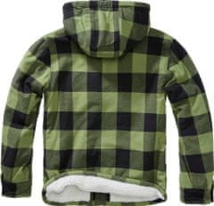 BRANDIT bunda Lumberjacket hooded Černo-olivová Velikost: S