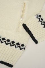 BRANDIT svetr Cardigan Norweger Bílá Velikost: 4XL