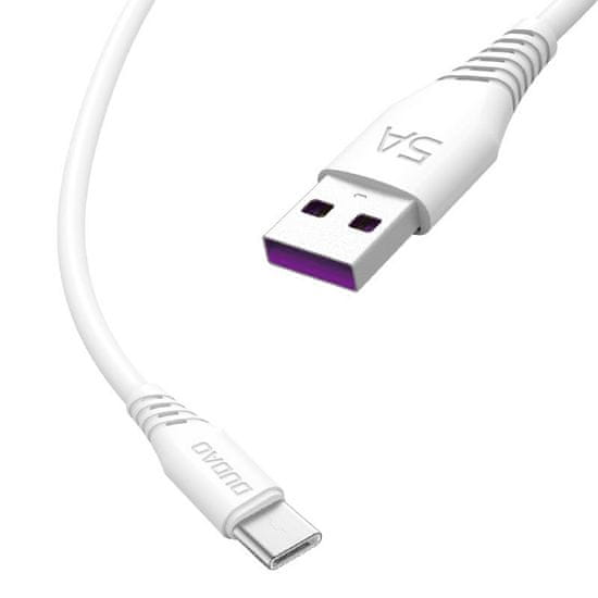 DUDAO datový kabel USB/USB-C 5A 1m Bílý L2T