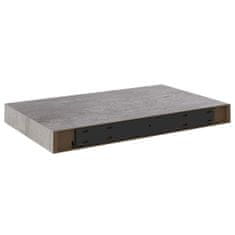 Vidaxl Plovoucí nástěnné police 4 ks betonově šedé 40x23x3,8 cm MDF