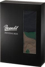 BRANDIT boxerky 2ks/balení - woodland/černá Velikost: 3XL