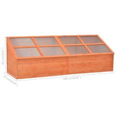 Greatstore Skleník 180 x 57 x 62 cm dřevo