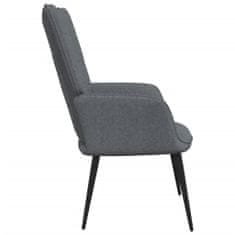 Vidaxl Relaxační židle 62 x 68,5 x 96 cm tmavě šedá textil