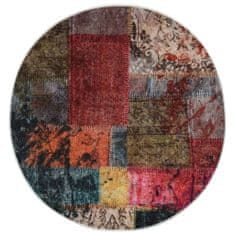 shumee Koberec pratelný patchwork ⌀ 120 cm vícebarevný protiskluzový