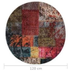 shumee Koberec pratelný patchwork ⌀ 120 cm vícebarevný protiskluzový