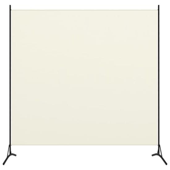 Greatstore 1dílný paraván krémově bílý 175 x 180 cm