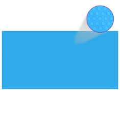 Petromila Obdélníkový kryt na bazén 549 x 274 cm modrá PE