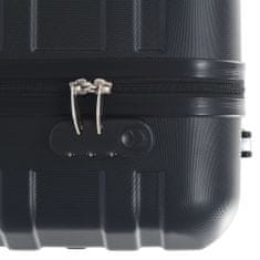 Greatstore Sada skořepinových kufrů na kolečkách 2 ks černá ABS